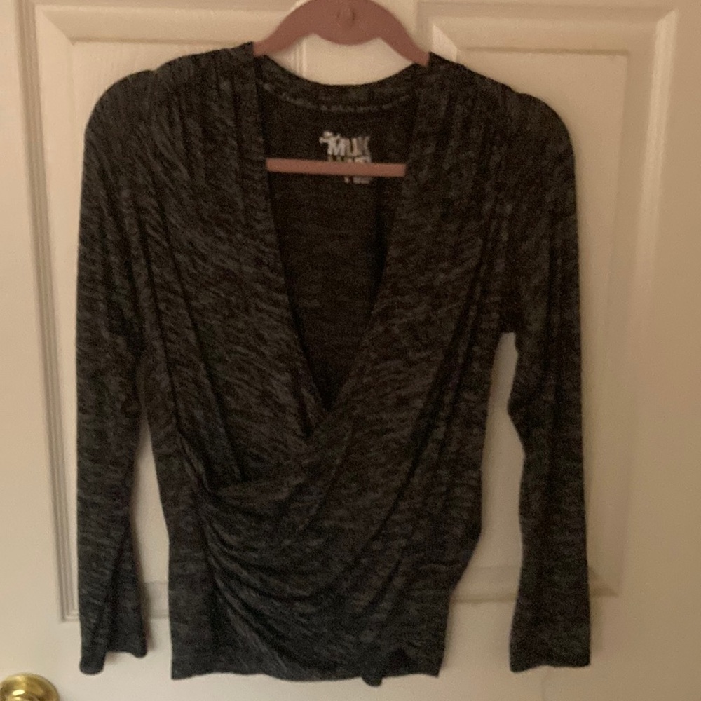 Muk Luks size small black wrap sweater